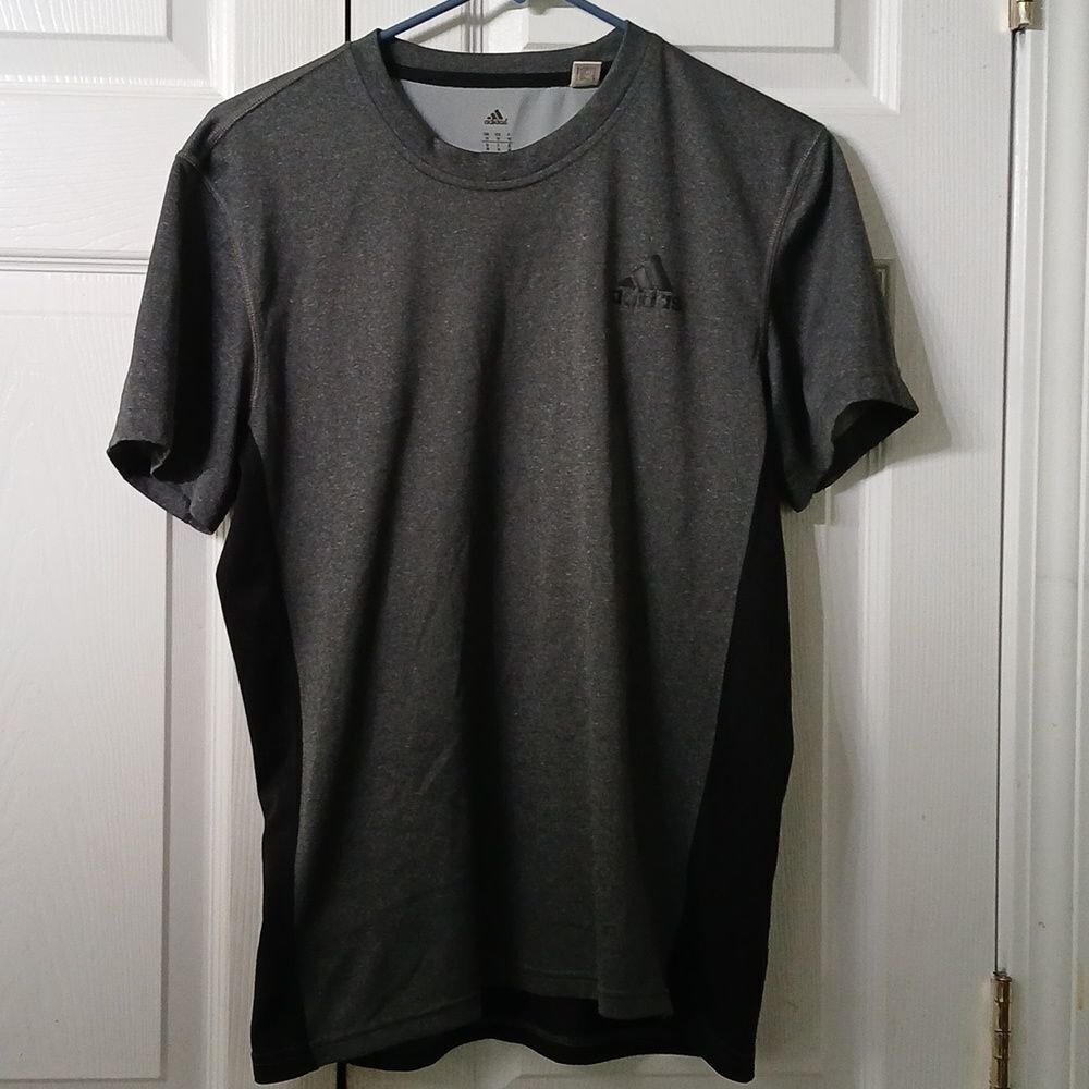 Adidas  gray black climacool shirt  Sz M